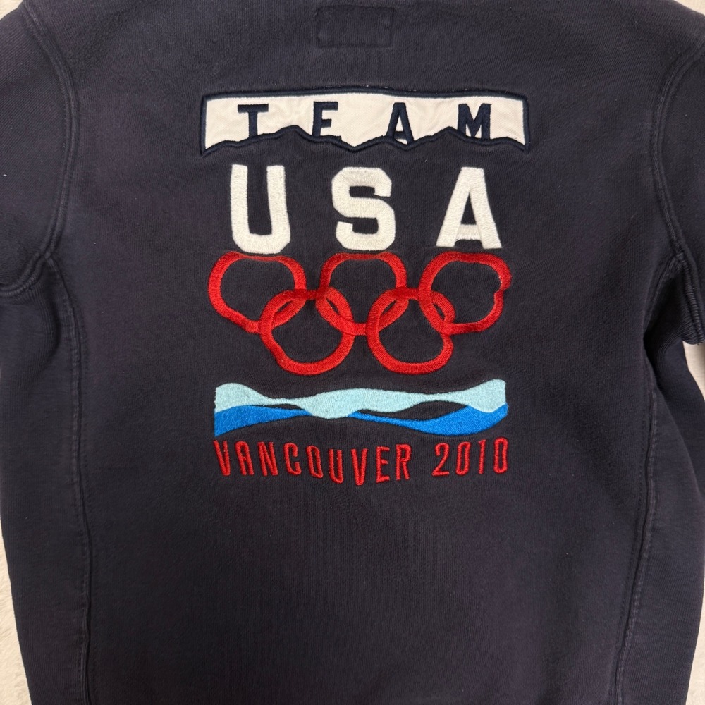 Ralph Lauren Team USA Olympic Vancouver 2010 Full Zip Hoodie Kids 6 Sportswear - Picture 7 of 8